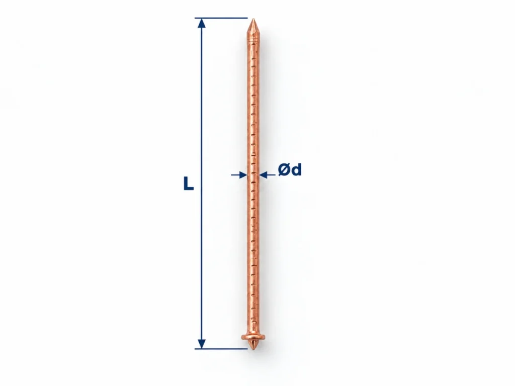 CD Weld Pins dimension drawing