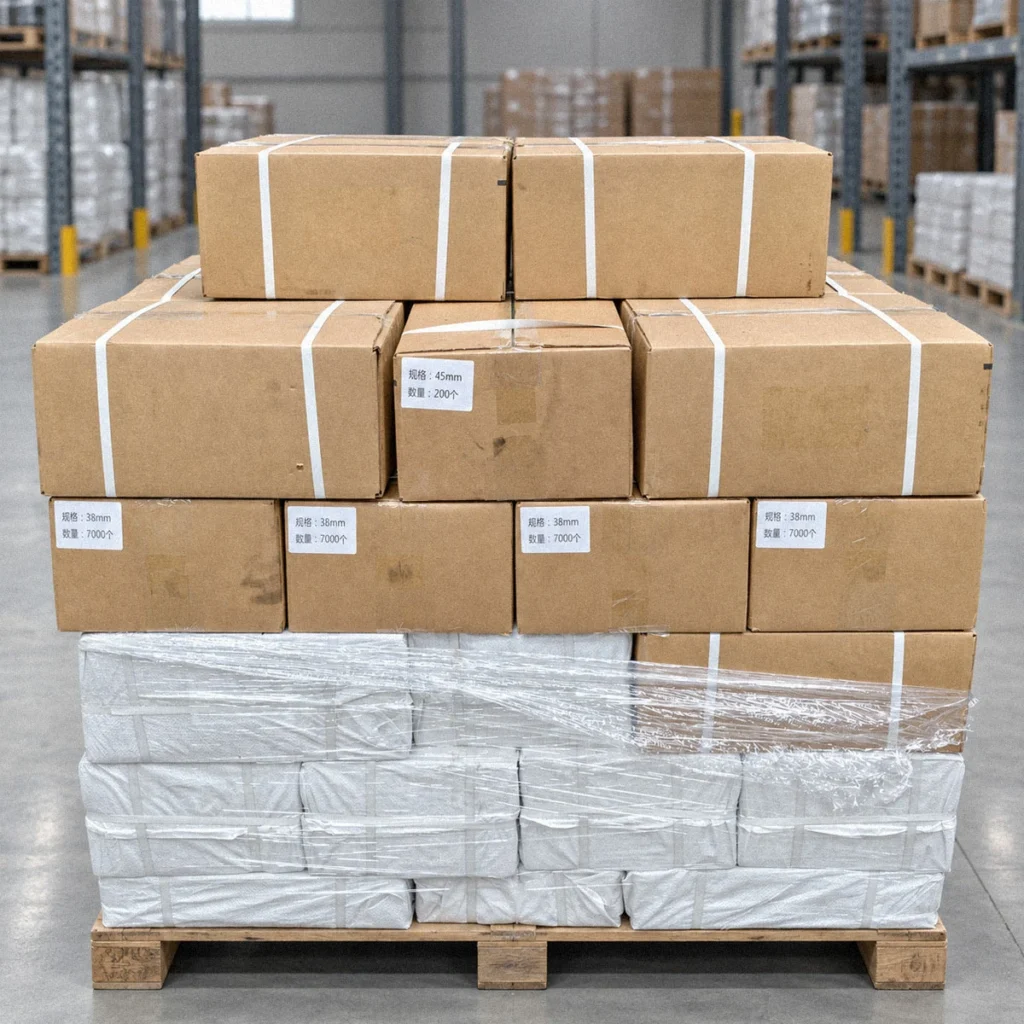 From confirmed specification to packing.