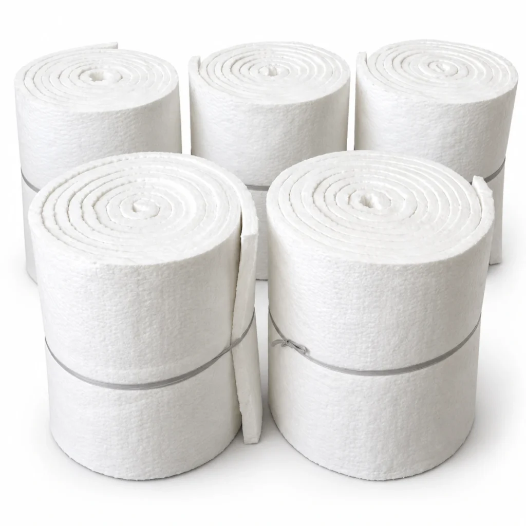 Ceramic Fiber Blankets & Boards — Pipe sections & rope