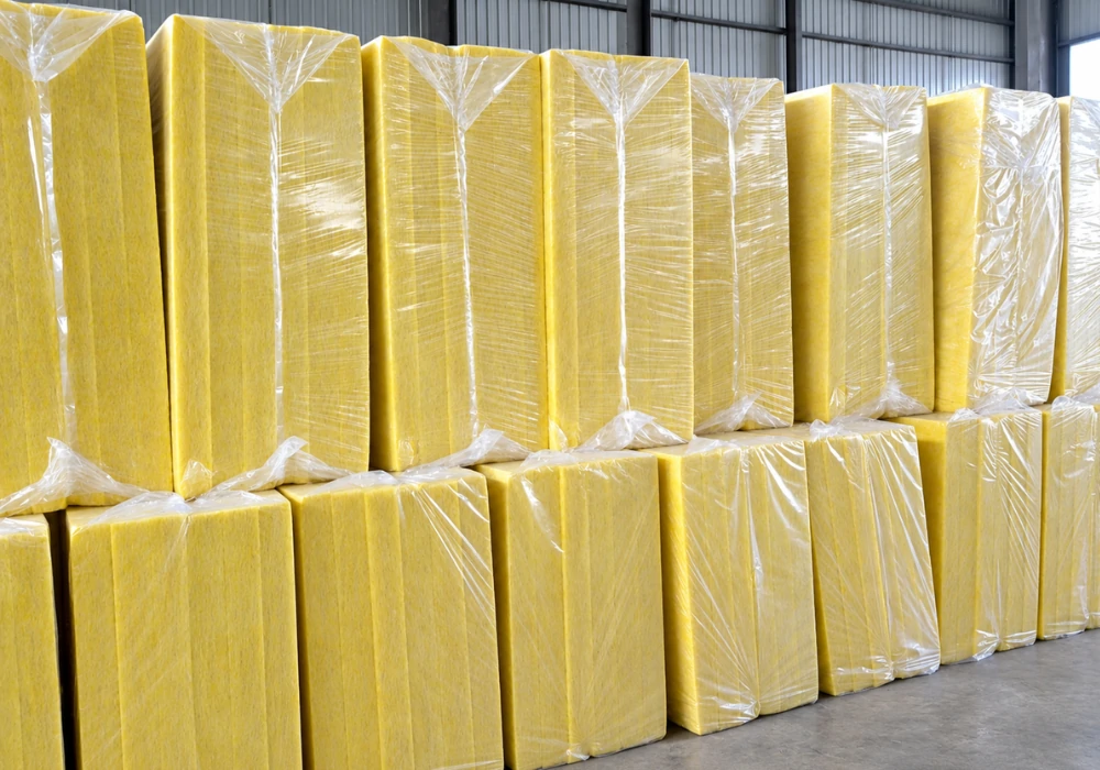 Glass wool boards