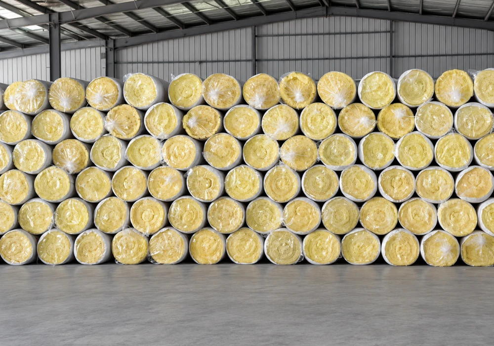 Glass wool rolls
