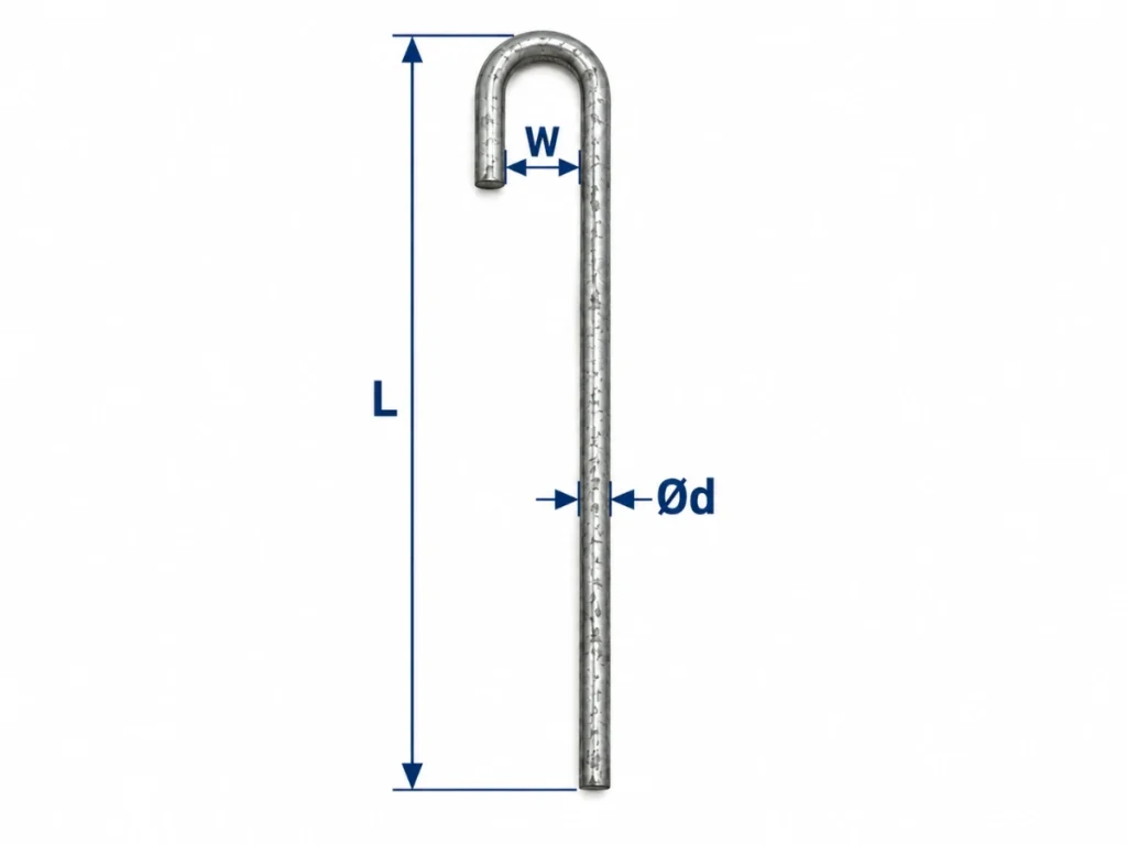 Solar Panel Mesh Clips dimension drawing
